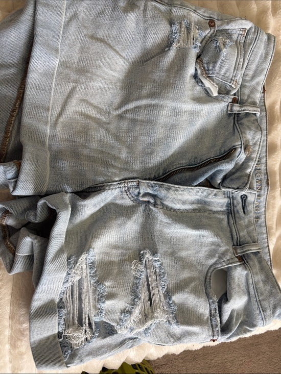 American Eagle Outfitters Pants - American Eagle Outfitters Light Wash Distressed Jean Shorts